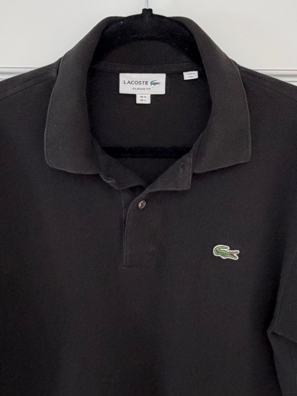 Lacoste Men's Classic Fit Polo Black - Large